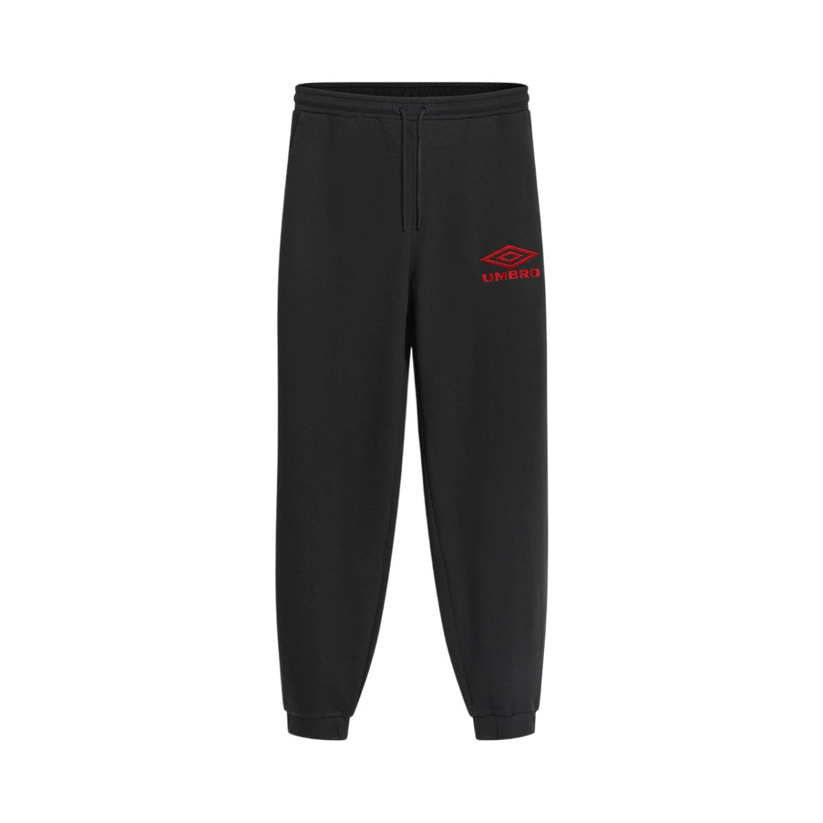 Chili Pepper-Black - Front - Umbro Mens Iconic Tracksuit Bottoms