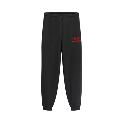 Chili Pepper-Black - Front - Umbro Mens Iconic Tracksuit Bottoms