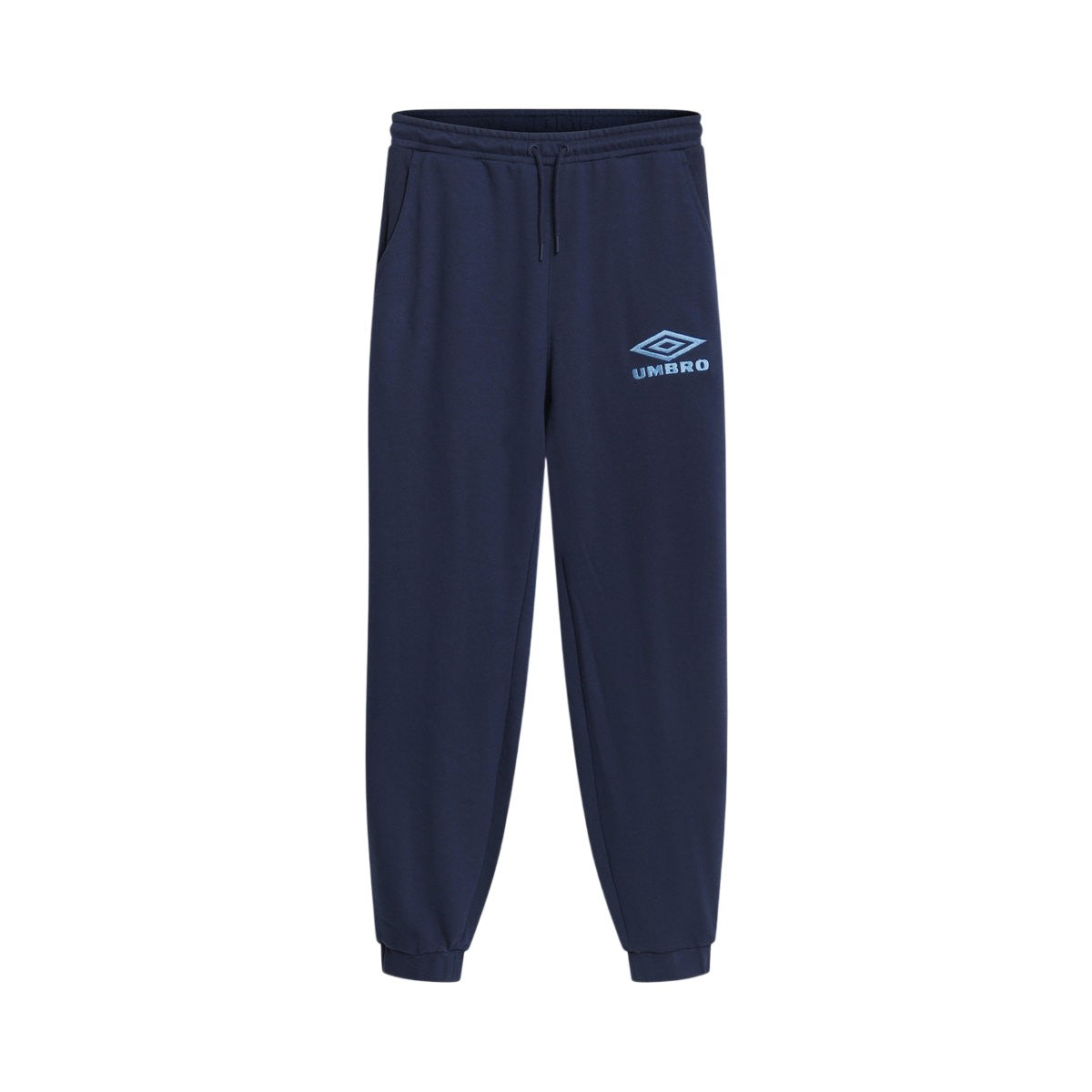 Vista Blue-Dark Navy - Front - Umbro Mens Iconic Tracksuit Bottoms