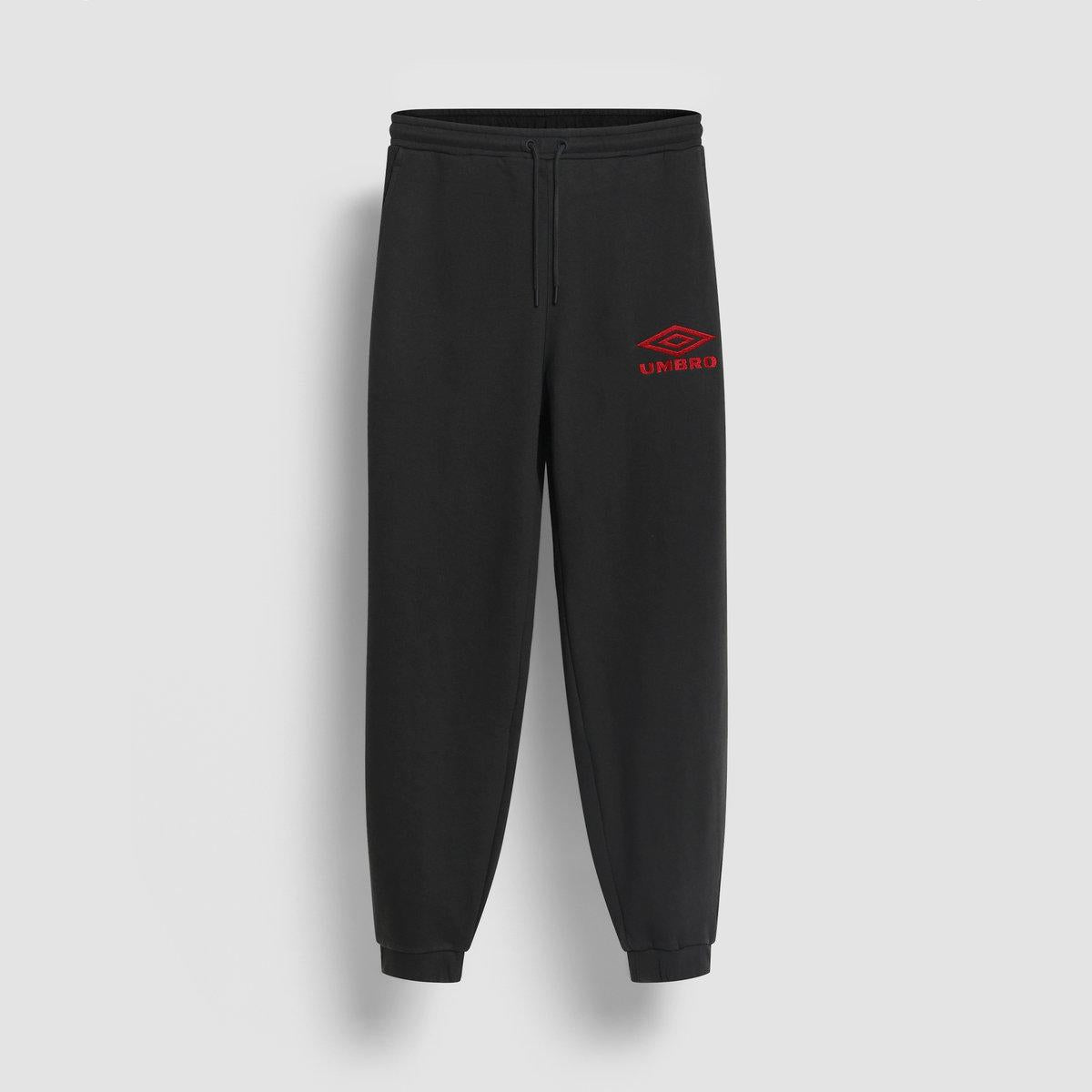 Black-Chili Pepper - Front - Umbro Mens Iconic Tracksuit Bottoms