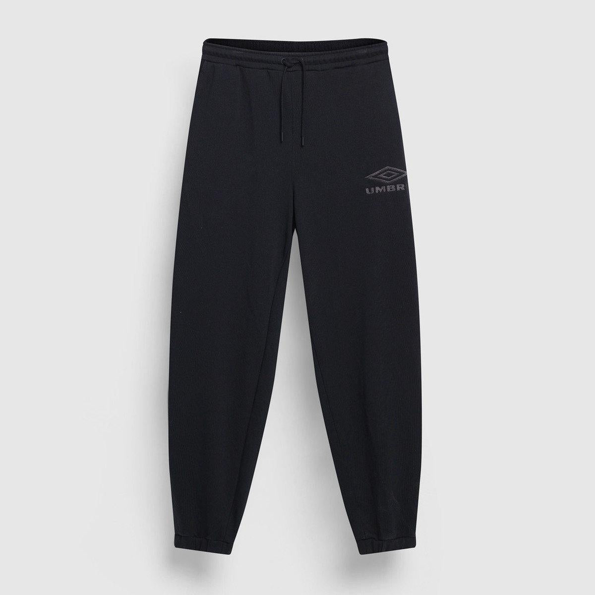 Black-Volcanic Ash - Front - Umbro Mens Iconic Tracksuit Bottoms