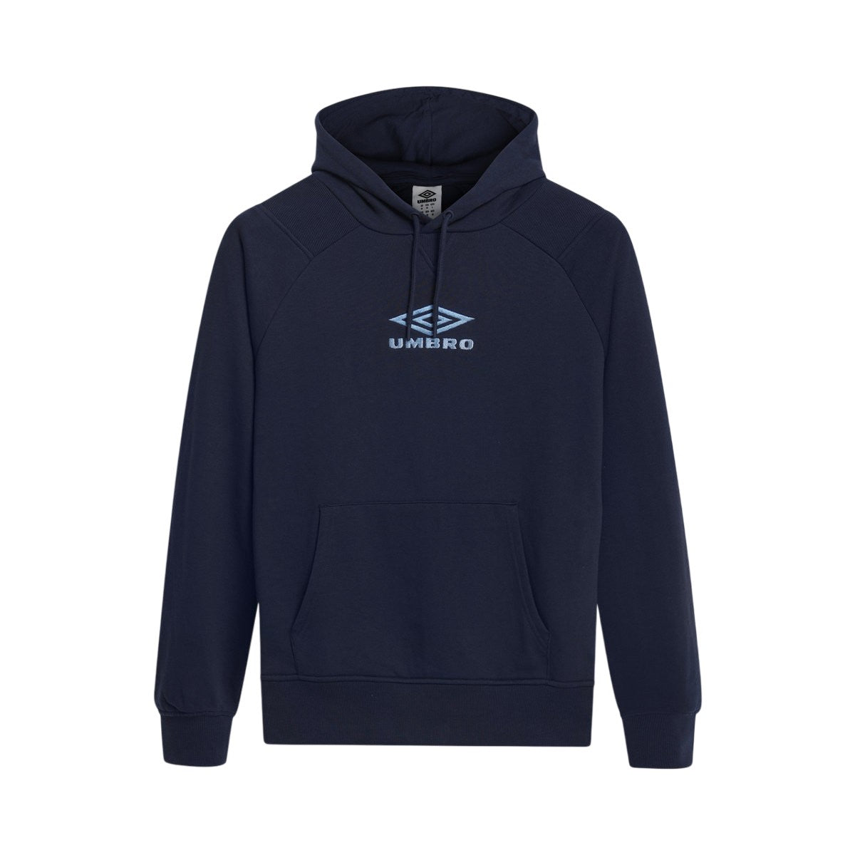 Vista Blue-Dark Navy - Front - Umbro Mens Iconic Hoodie