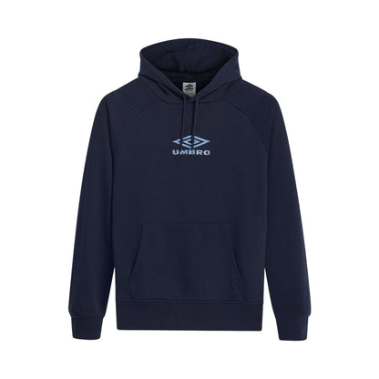 Vista Blue-Dark Navy - Front - Umbro Mens Iconic Hoodie
