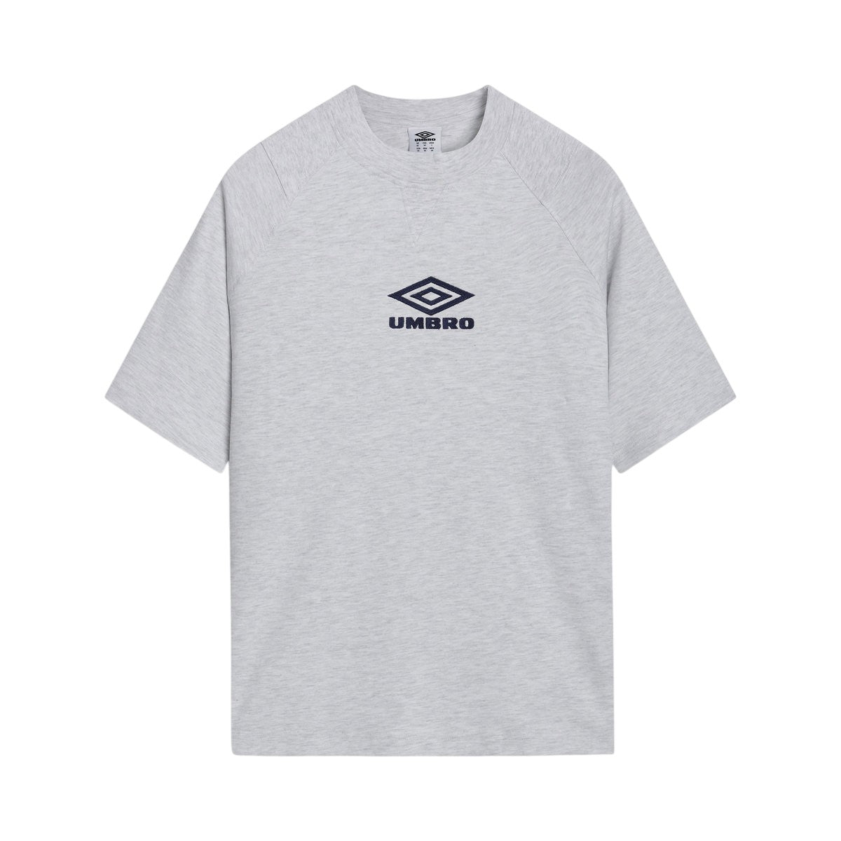 Ice Marl-Dark Navy - Front - Umbro Mens Iconic Boxy T-Shirt