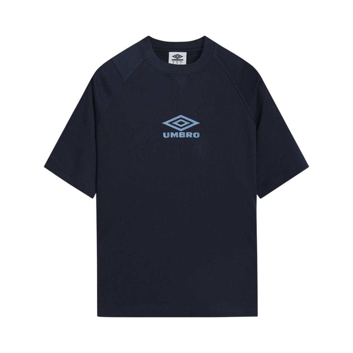 Vista Blue-Dark Navy - Front - Umbro Mens Iconic Boxy T-Shirt