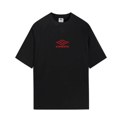 Black-Chili Pepper - Front - Umbro Mens Iconic Boxy T-Shirt