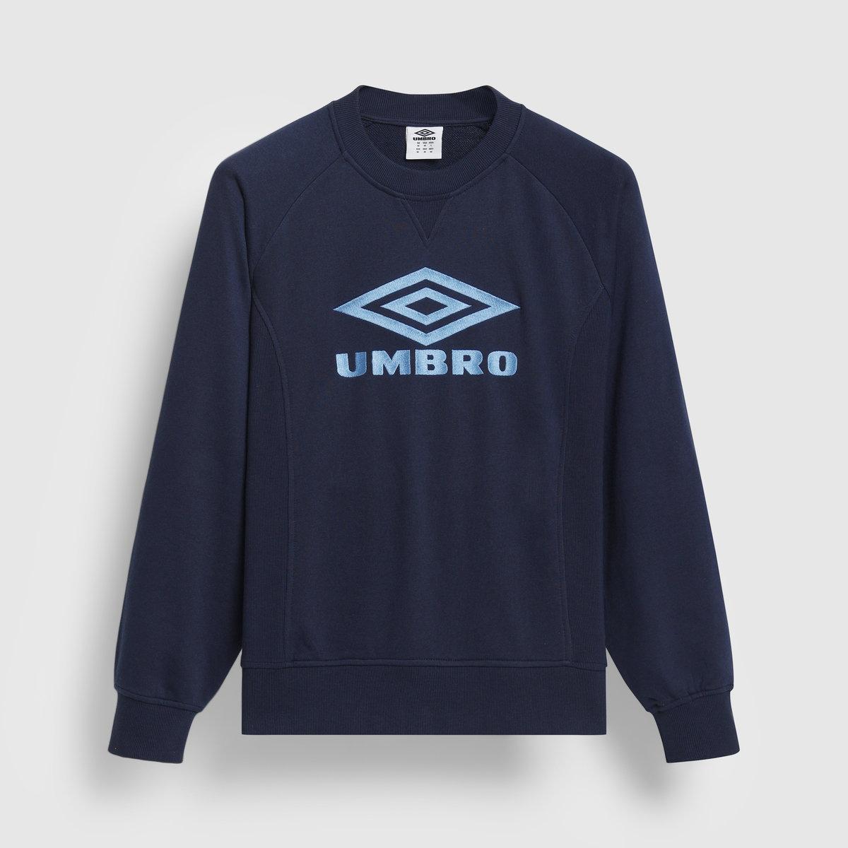 Dark Navy-Vista Blue - Front - Umbro Mens Iconic Sweatshirt