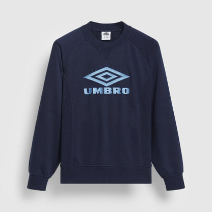 Dark Navy-Vista Blue - Front - Umbro Mens Iconic Sweatshirt
