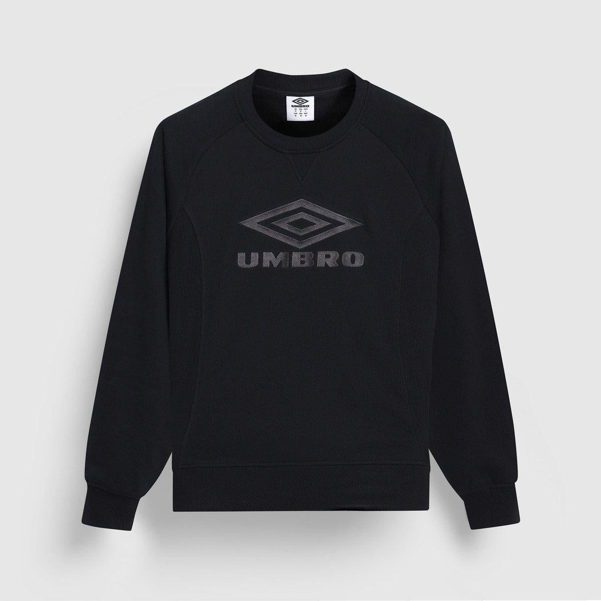 Black-Volcanic Ash - Front - Umbro Mens Iconic Sweatshirt