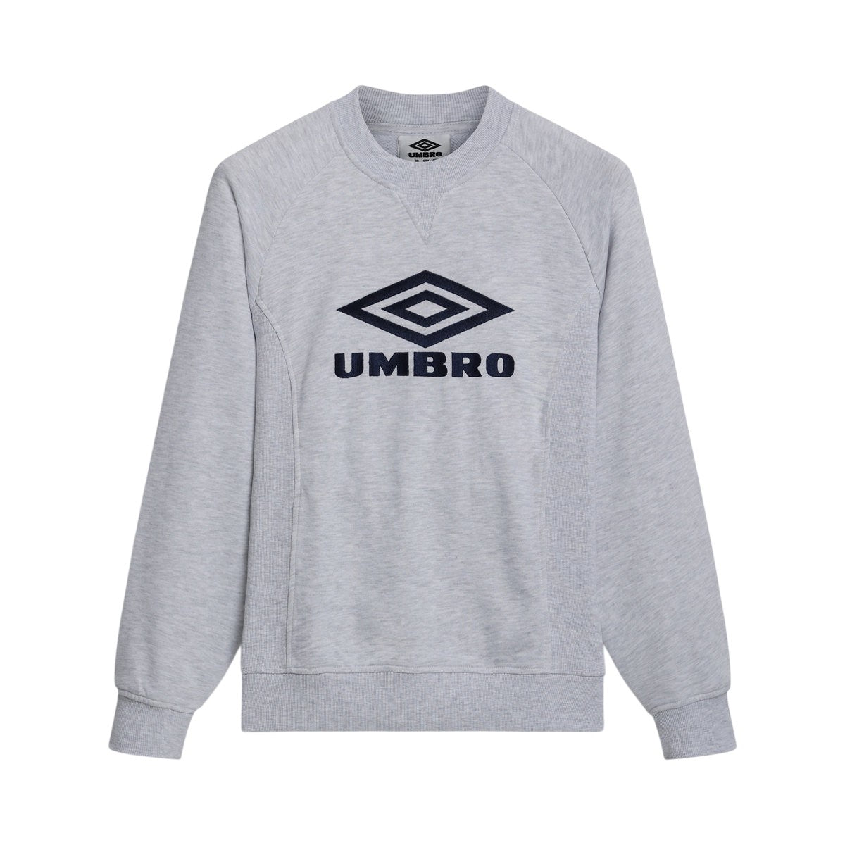 Ice Marl-Dark Navy - Front - Umbro Mens Iconic Sweatshirt