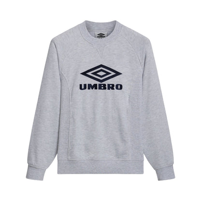 Ice Marl-Dark Navy - Front - Umbro Mens Iconic Sweatshirt