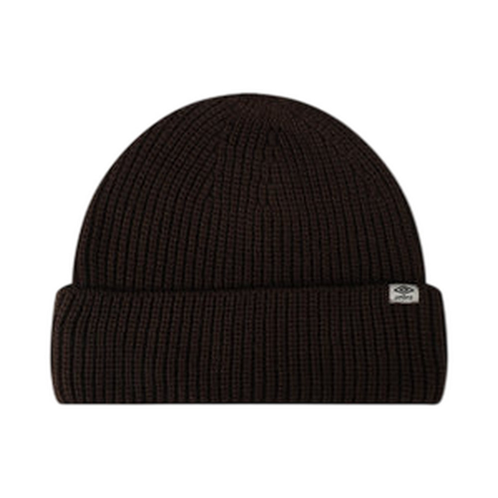 Chocolate Brown - Back - Umbro Ribbed Wide Cuff Beanie