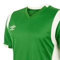 Emerald-White - Side - Umbro Mens Spartan Short-Sleeved Jersey