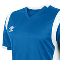 Royal Blue-White - Side - Umbro Mens Spartan Short-Sleeved Jersey