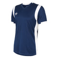 Navy-White - Front - Umbro Mens Spartan Short-Sleeved Jersey
