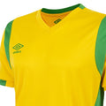 Yellow-Green - Side - Umbro Mens Spartan Short-Sleeved Jersey
