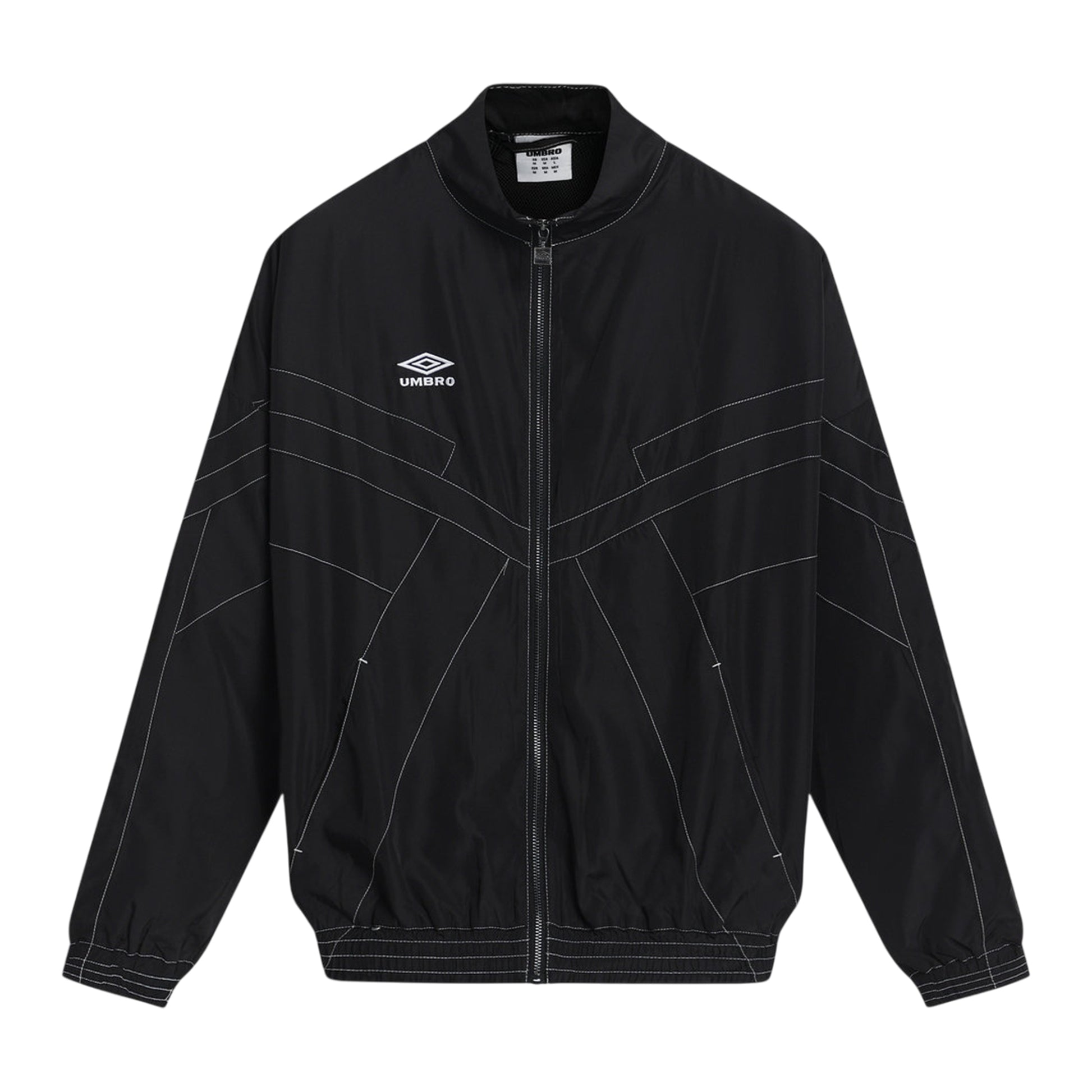 Black - Front - Umbro Mens Relaxed Fit Track Jacket