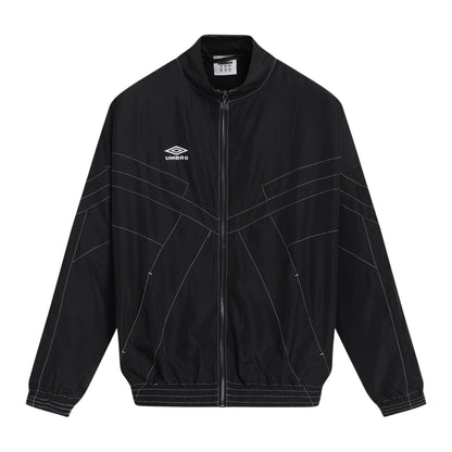 Black - Front - Umbro Mens Relaxed Fit Track Jacket