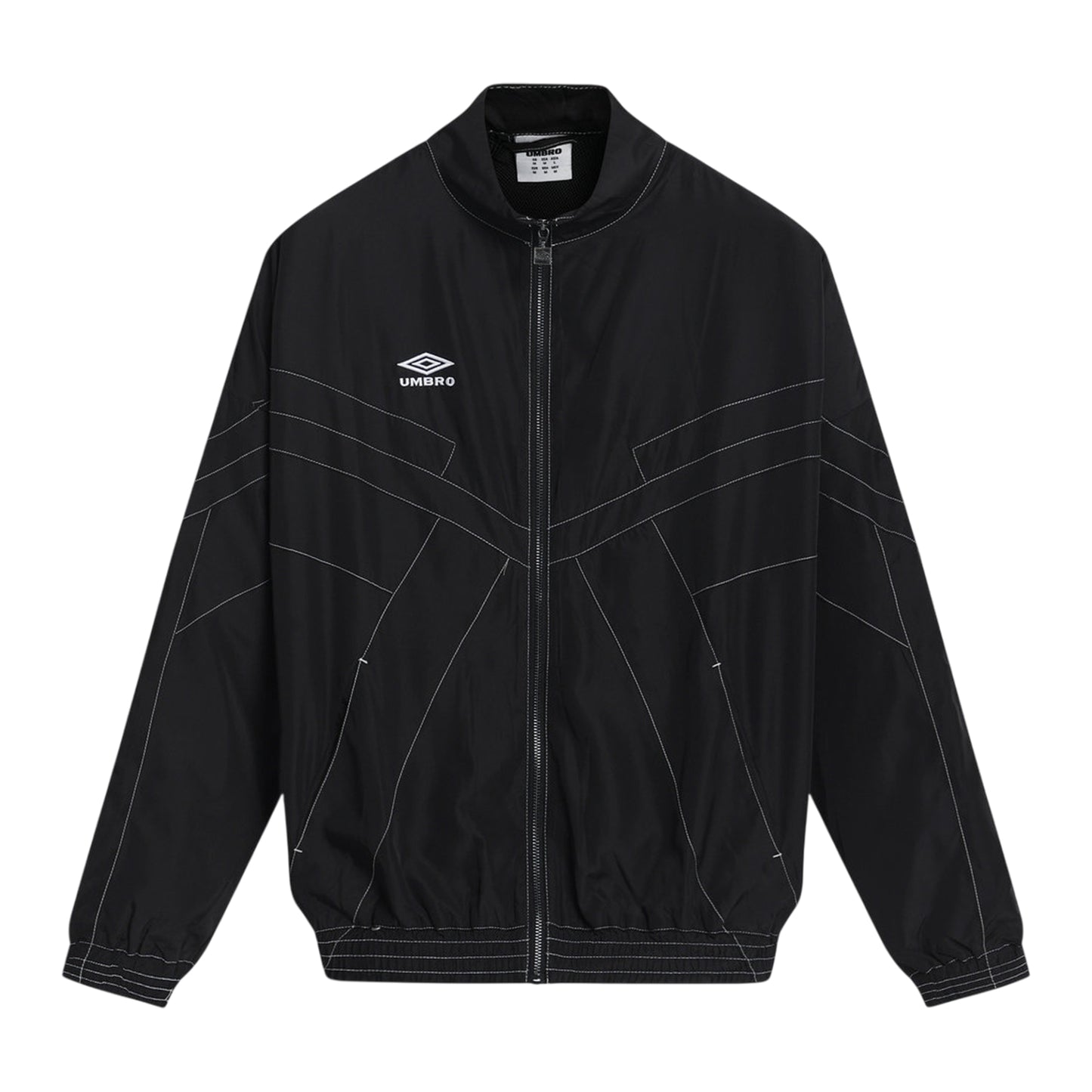 Black - Front - Umbro Mens Relaxed Fit Track Jacket