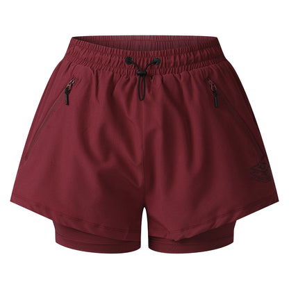 Plum - Front - Umbro Womens-Ladies Pro Training Hybrid Short