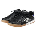 Black - Front - Umbro Mens Speciali Tr Flap Top Full Grain Leather Trainers