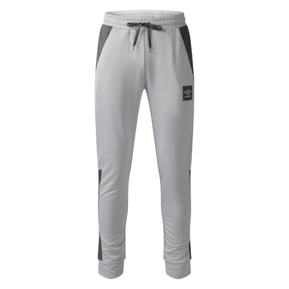 Quiet Shade Grey-Castle Rock - Front - Umbro Mens Polyester Sports Tracksuit Bottoms