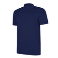 Dark Navy-White - Side - Umbro Mens Essential Polo Shirt