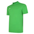 Emerald-White - Back - Umbro Mens Essential Polo Shirt