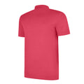 New Claret-White - Side - Umbro Mens Essential Polo Shirt