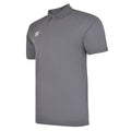 Carbon-White - Back - Umbro Mens Essential Polo Shirt