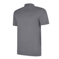 Carbon-White - Side - Umbro Mens Essential Polo Shirt