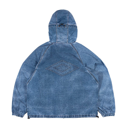 Washed Blue - Back - Umbro Mens Wasted Trompe L´oeil Windstopper Washed Jacket