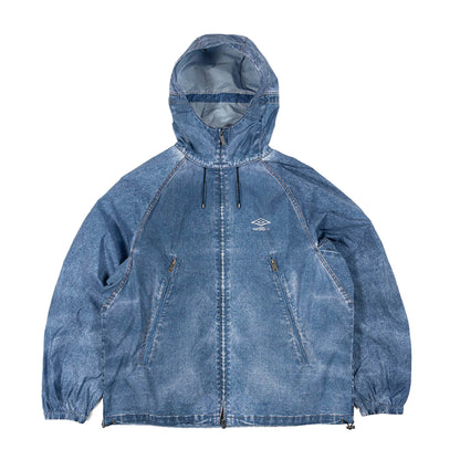 Washed Blue - Front - Umbro Mens Wasted Trompe L´oeil Windstopper Washed Jacket