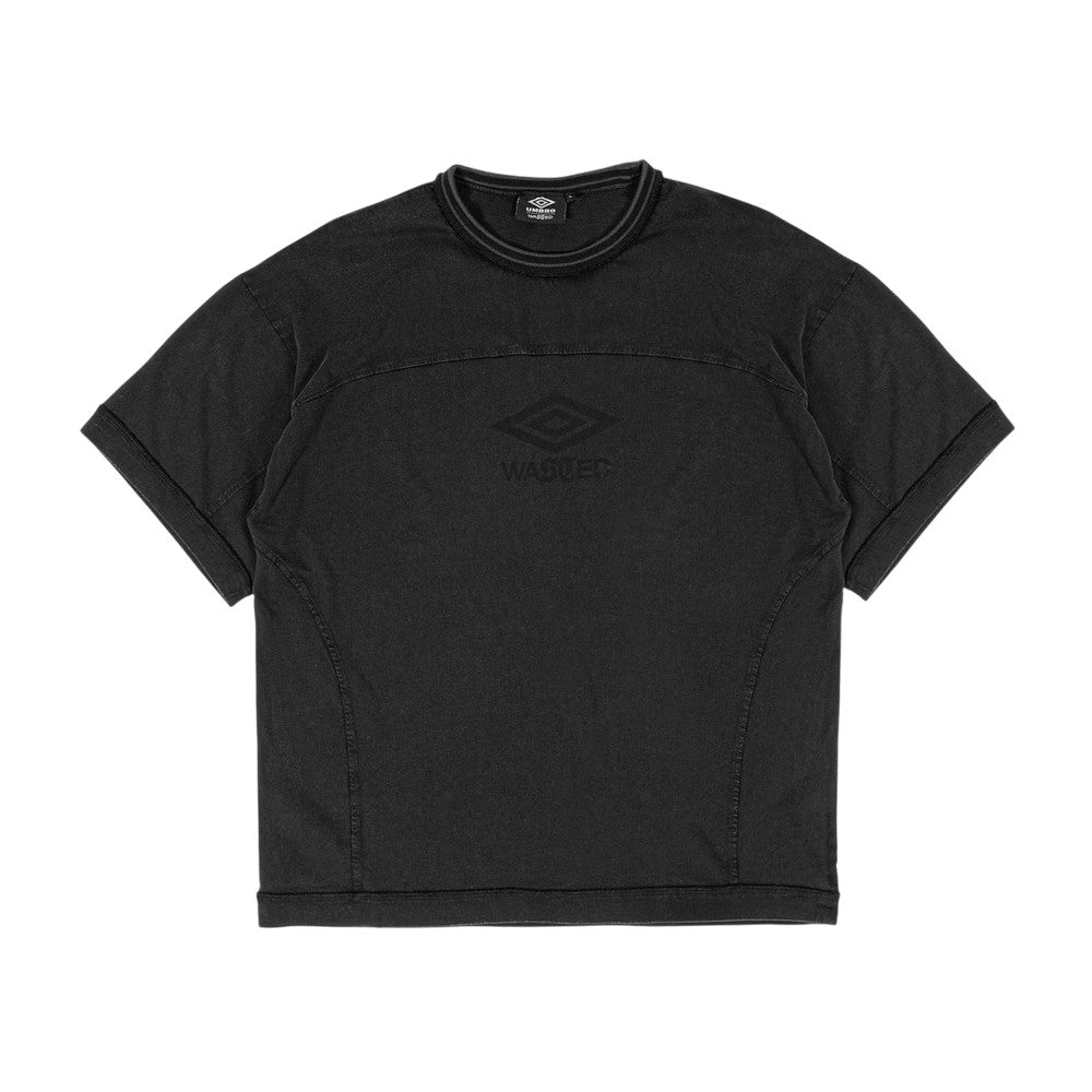 Faded Black - Front - Umbro Mens Wasted Boxy T-Shirt