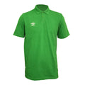 Emerald-White - Front - Umbro Mens Essential Polo Shirt