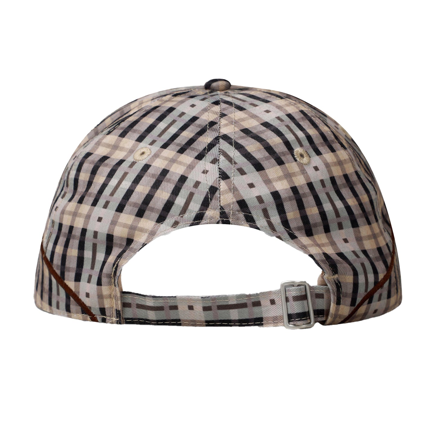 Beige - Back - Umbro Checked Logo Baseball Cap