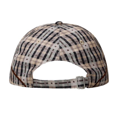 Beige - Back - Umbro Checked Logo Baseball Cap