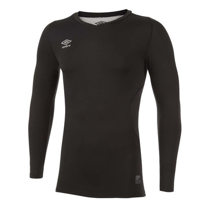 Black - Front - Umbro Mens Elite V Neck Base Layer Top