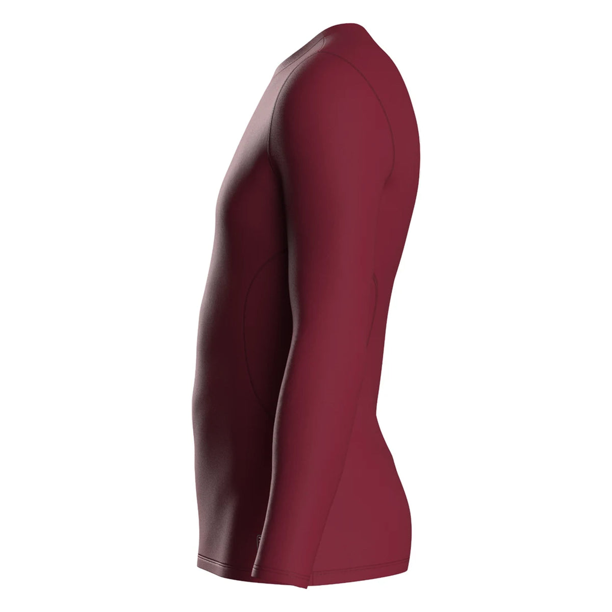 New Claret - Side - Umbro Mens Elite V Neck Base Layer Top
