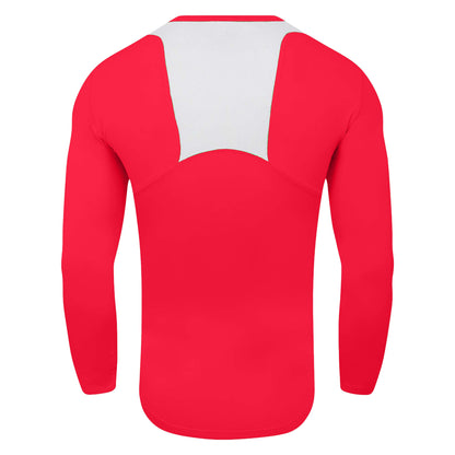 Vermillion - Back - Umbro Mens Elite V Neck Base Layer Top