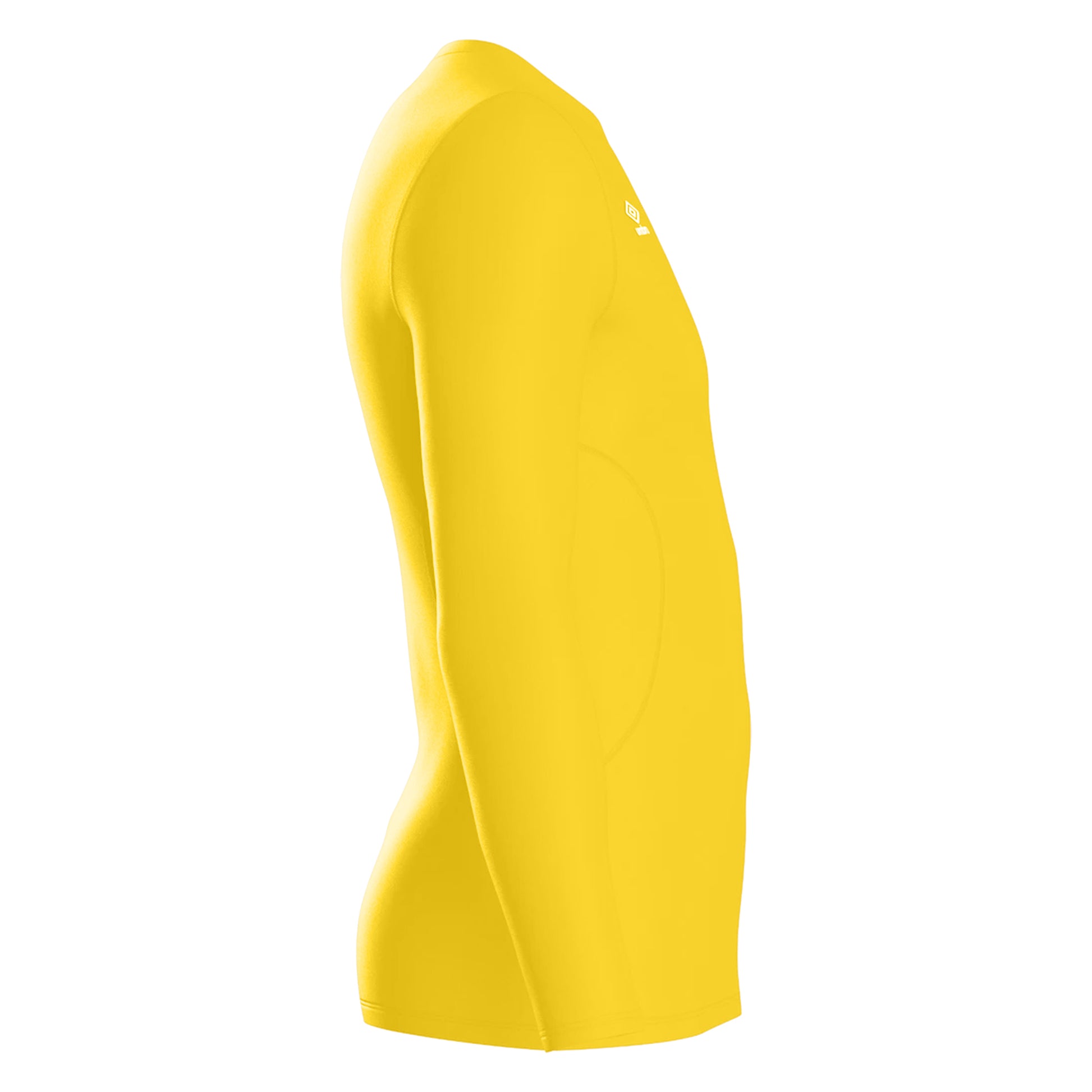 Yellow - Side - Umbro Mens Elite V Neck Base Layer Top
