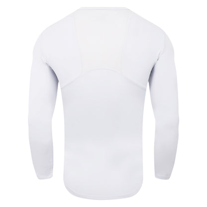 White - Back - Umbro Mens Elite V Neck Base Layer Top