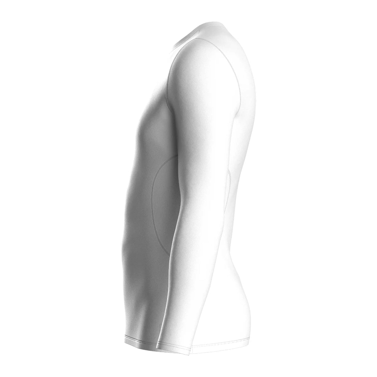 White - Side - Umbro Mens Elite V Neck Base Layer Top