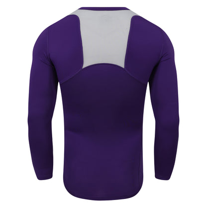 Bright Purple - Back - Umbro Mens Elite V Neck Base Layer Top