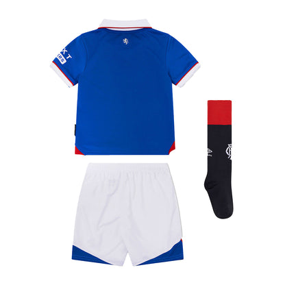 Lapis Blue-Brilliant White - Back - Umbro Childrens-Kids 25-26 Rangers FC Home Kit