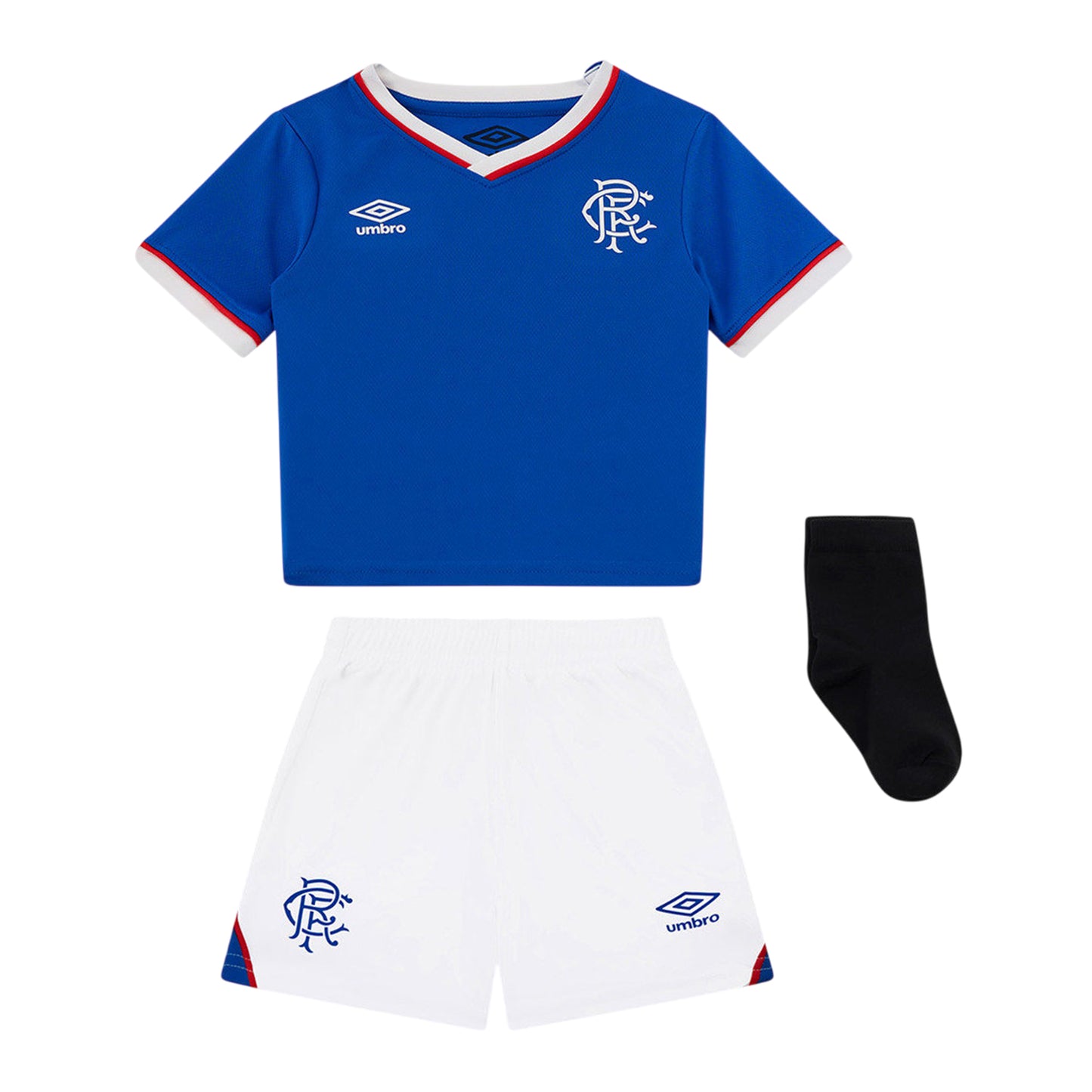 Lapis Blue-Brilliant White - Front - Umbro Baby 25-26 Rangers FC Home Kit