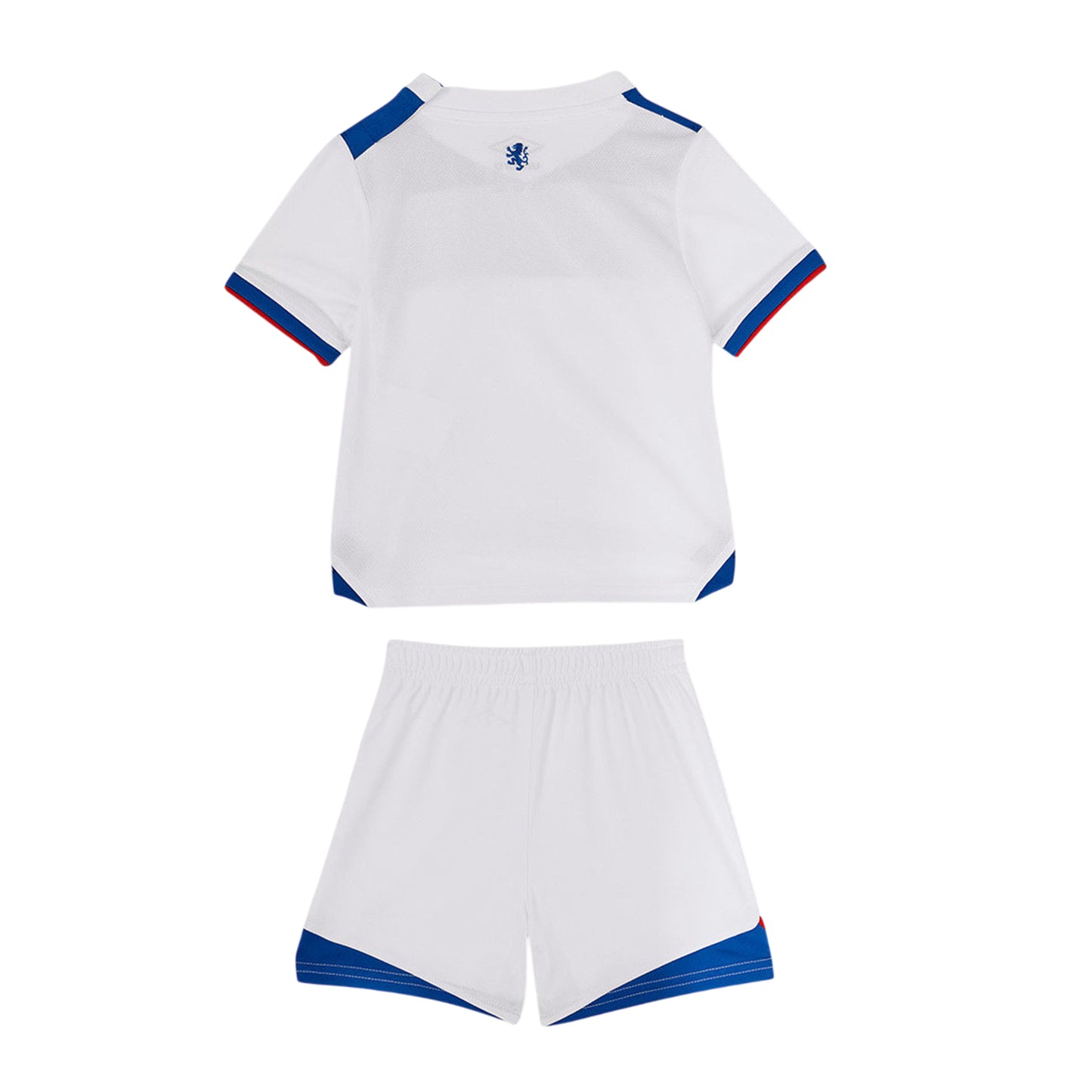 Brilliant White-Lapis Blue-Flame Scarlet - Back - Umbro Baby 25-26 Rangers FC Away Kit