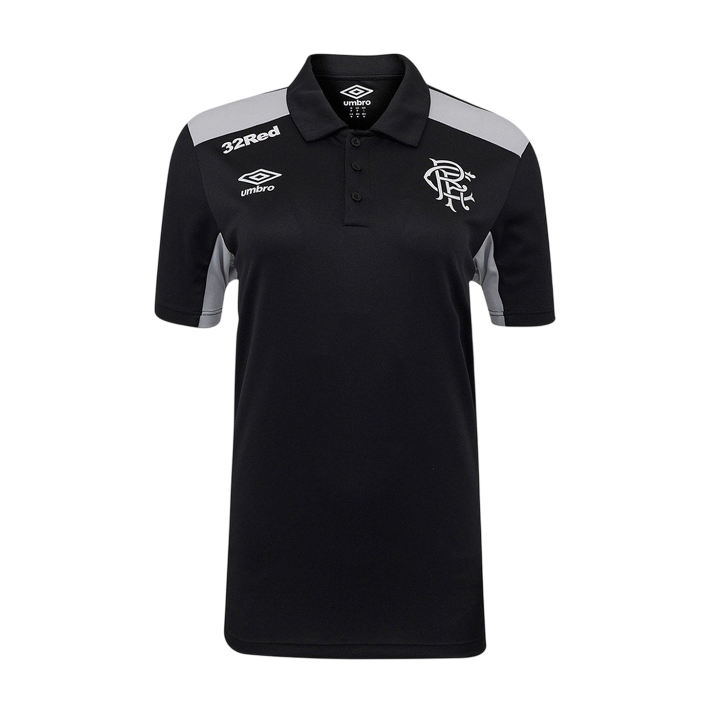 Caviar-Microchip - Front - Umbro Womens-Ladies Presentation Rangers FC Polyester Polo Shirt