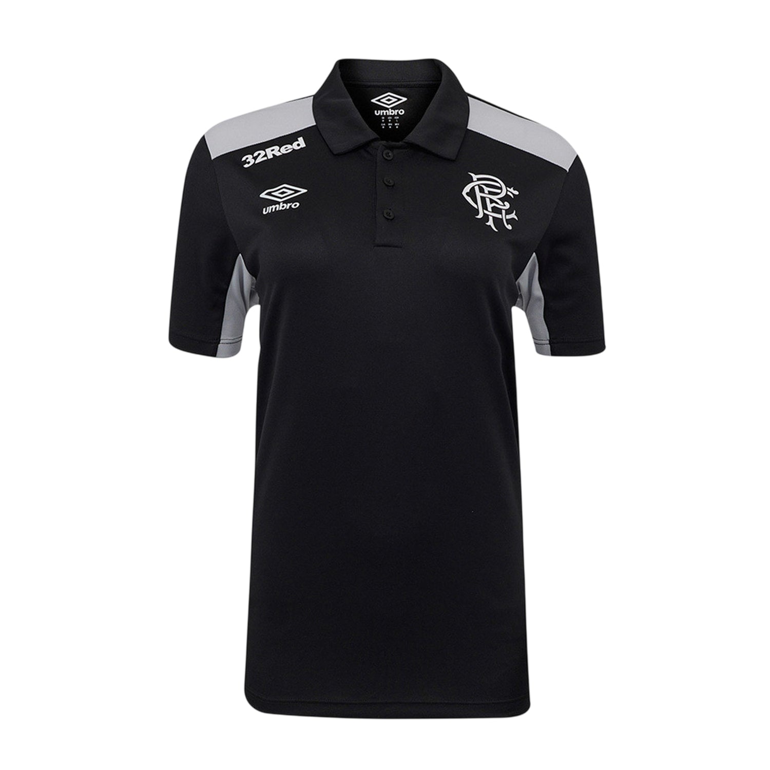 Caviar-Microchip - Front - Umbro Womens-Ladies Presentation Rangers FC Polyester Polo Shirt