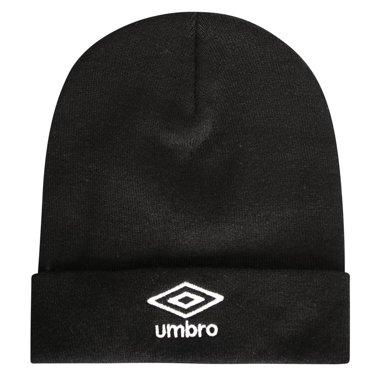 Black - Front - Umbro Logo Beanie